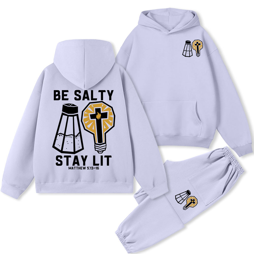 Be Salty Stay Lit Premium Fleece Hoodie Set