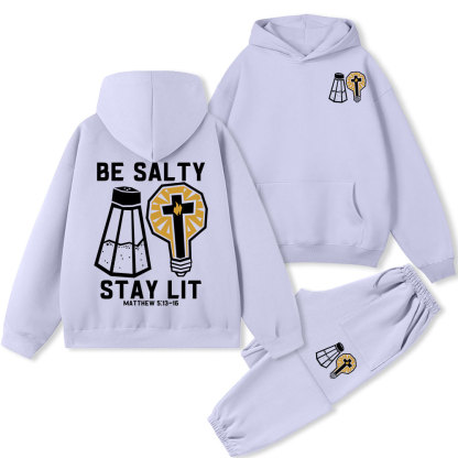 Be Salty Stay Lit Premium Fleece Hoodie Set