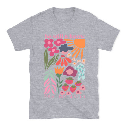 Be Still And Know Boho Christian T-Shirt