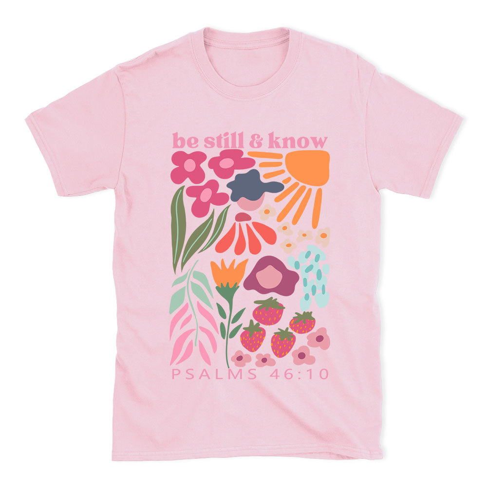 Be Still And Know Boho Christian T-Shirt