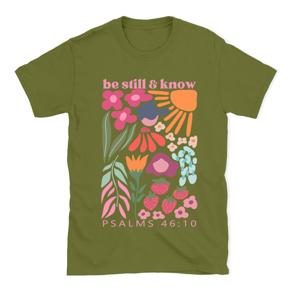 Be Still And Know Boho Christian T-Shirt