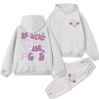 Be Still And Know Christian Fleece Hoodie Set