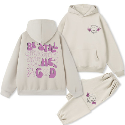 Be Still And Know Christian Fleece Hoodie Set
