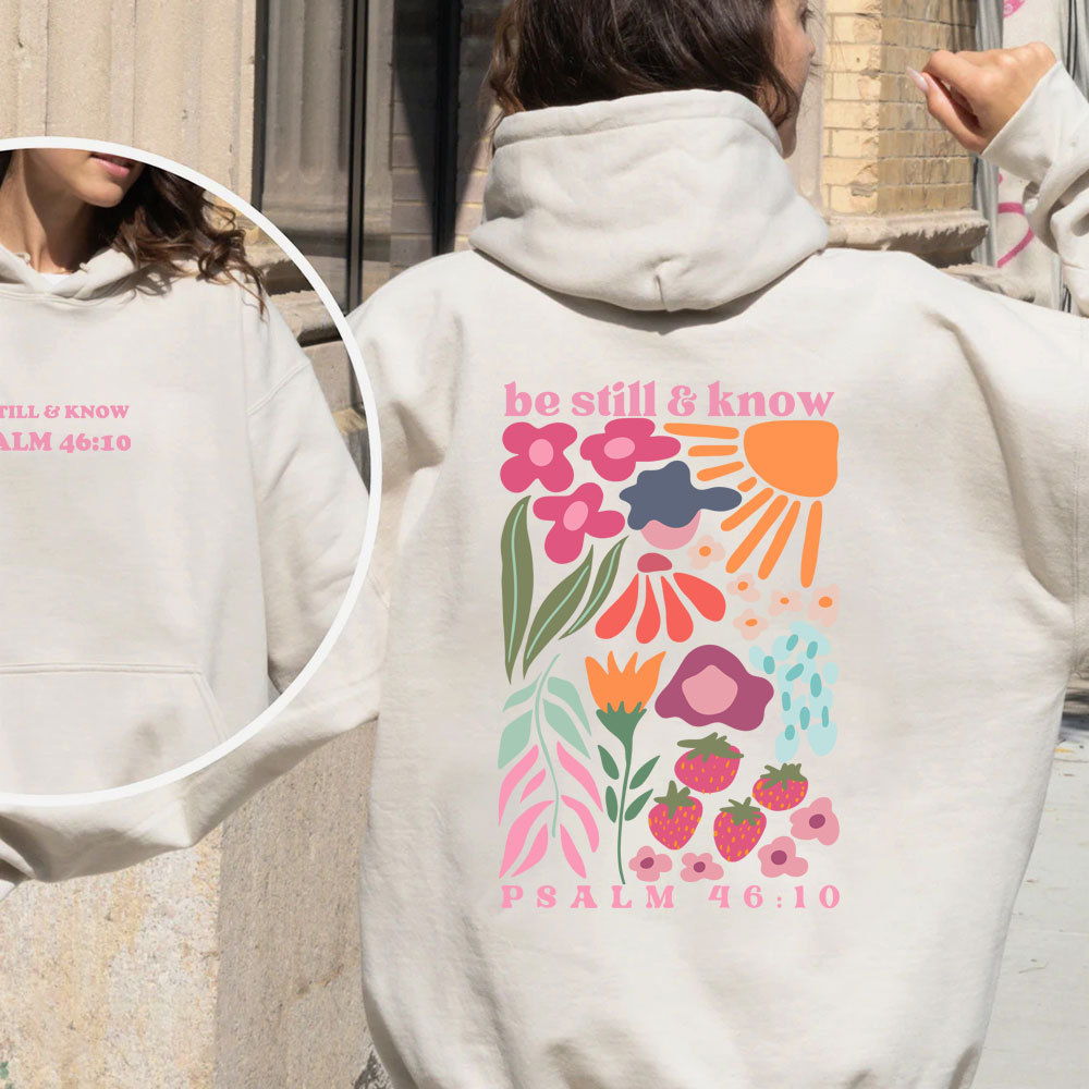 Be Still And Know Christian Fleece Hoodie Set