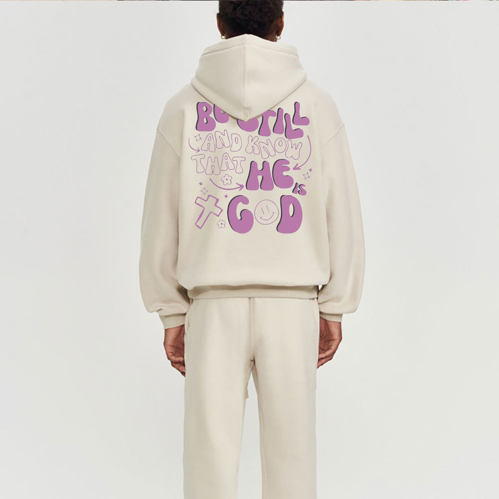 Be Still And Know Christian Fleece Hoodie Set