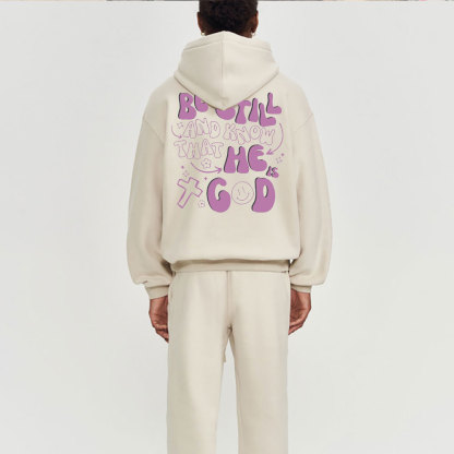 Be Still And Know Christian Fleece Hoodie Set