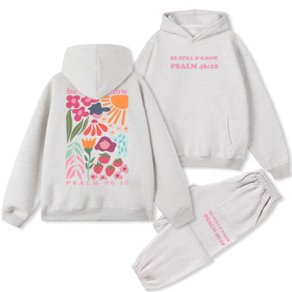 Be Still And Know Christian Fleece Hoodie Set