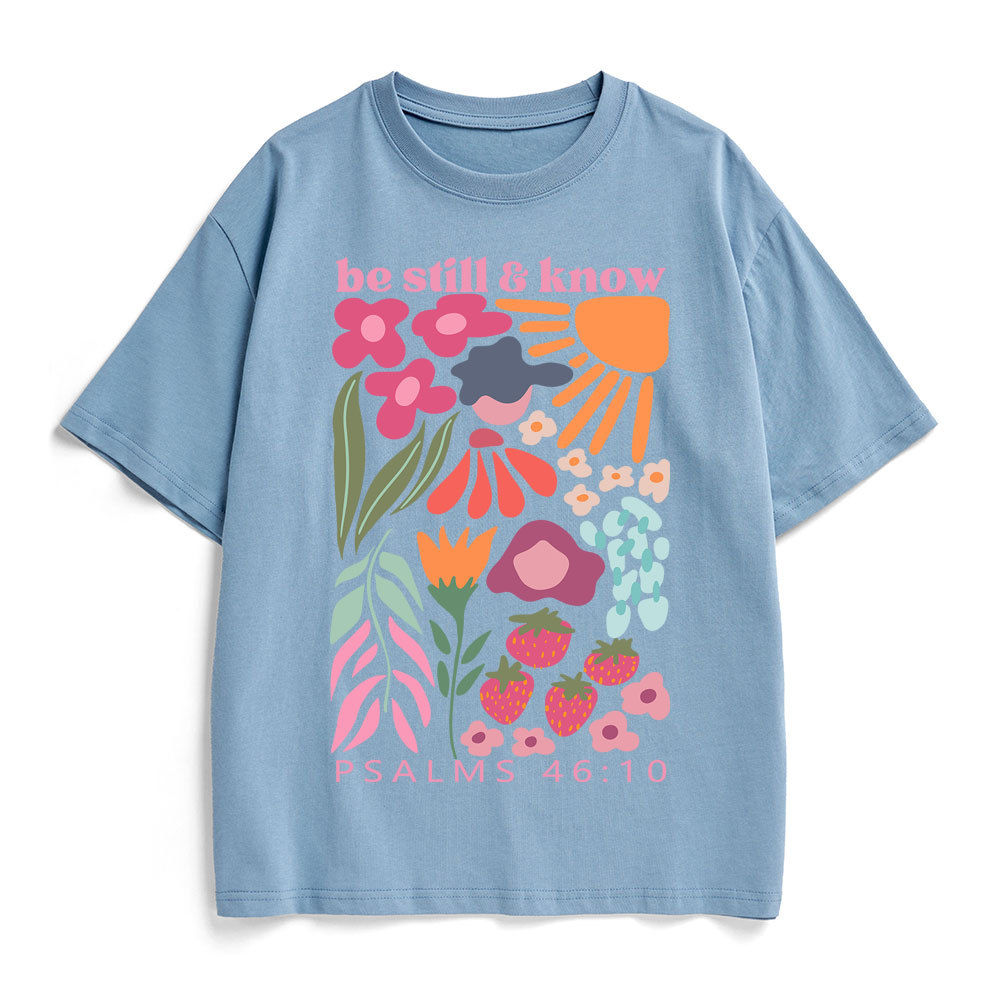 Be Still And Know Christian Heavy Cotton T-Shirt