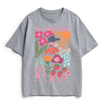 Be Still And Know Christian Heavy Cotton T-Shirt