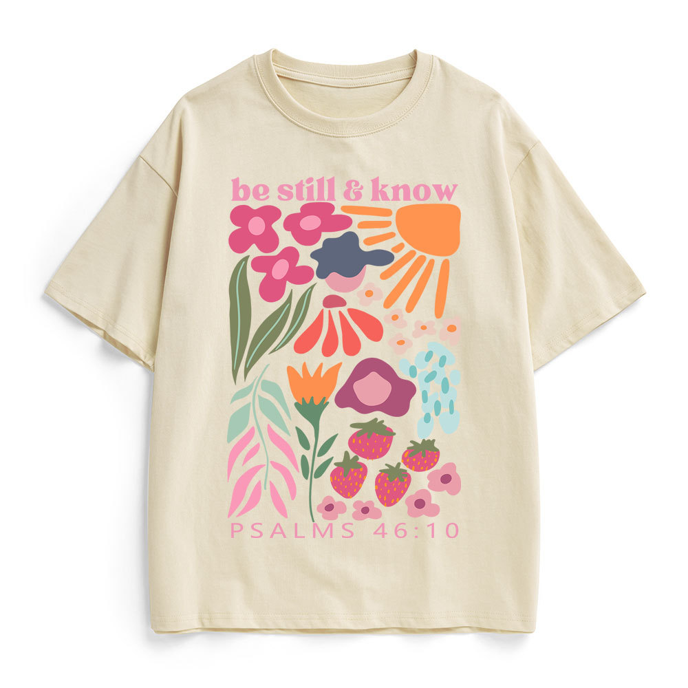 Be Still And Know Christian Heavy Cotton T-Shirt