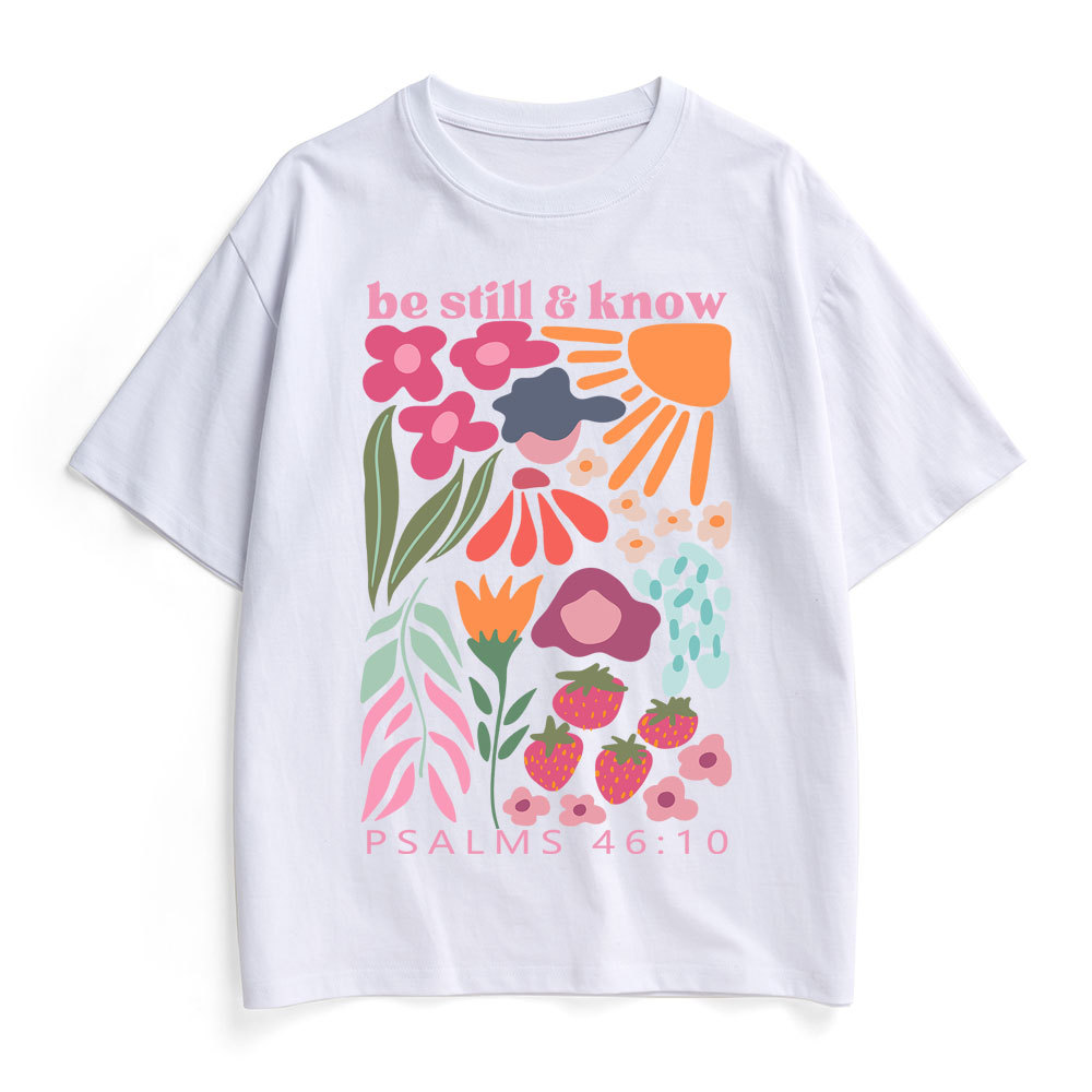 Be Still And Know Christian Heavy Cotton T-Shirt