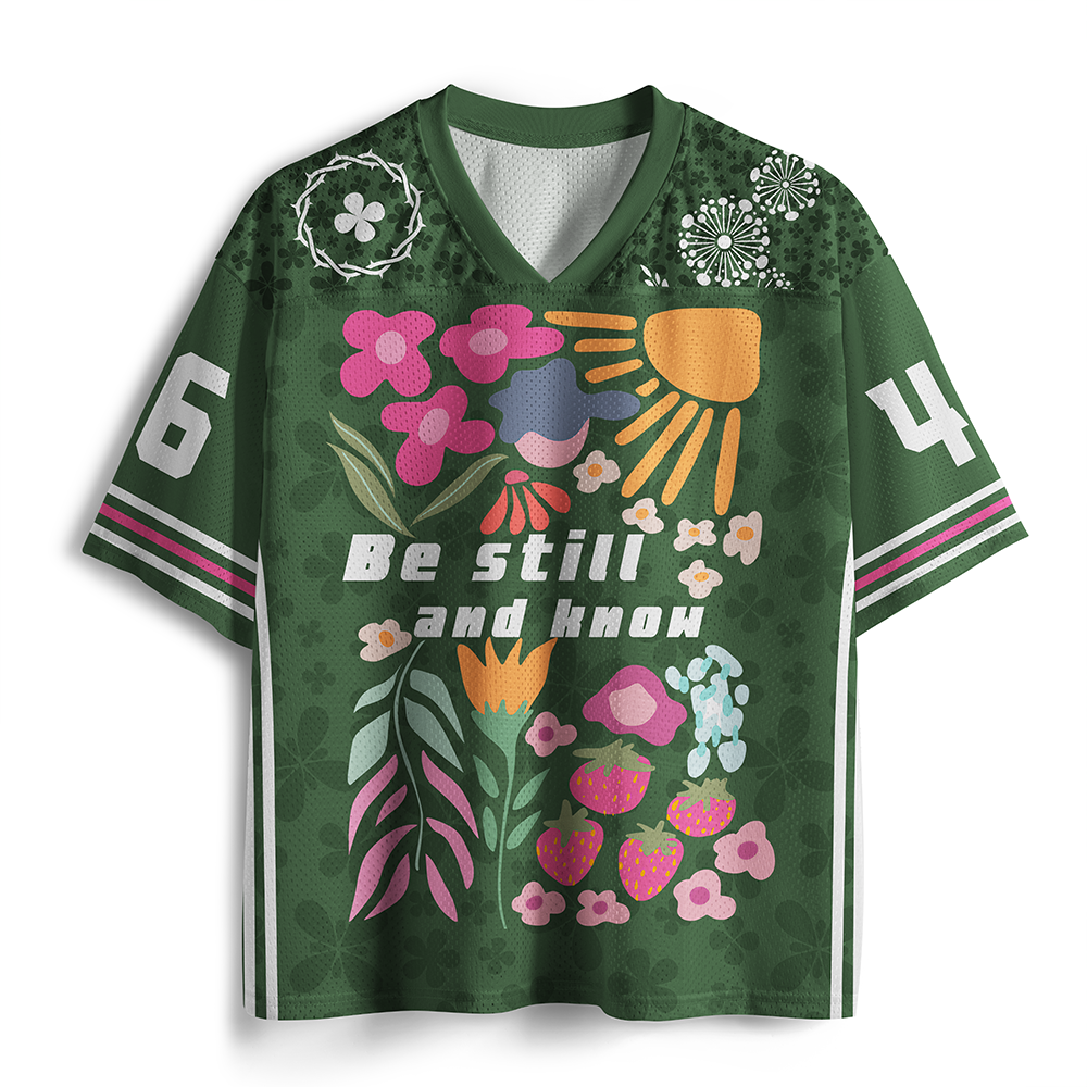 Be Still And Know Christian Mesh Jersey