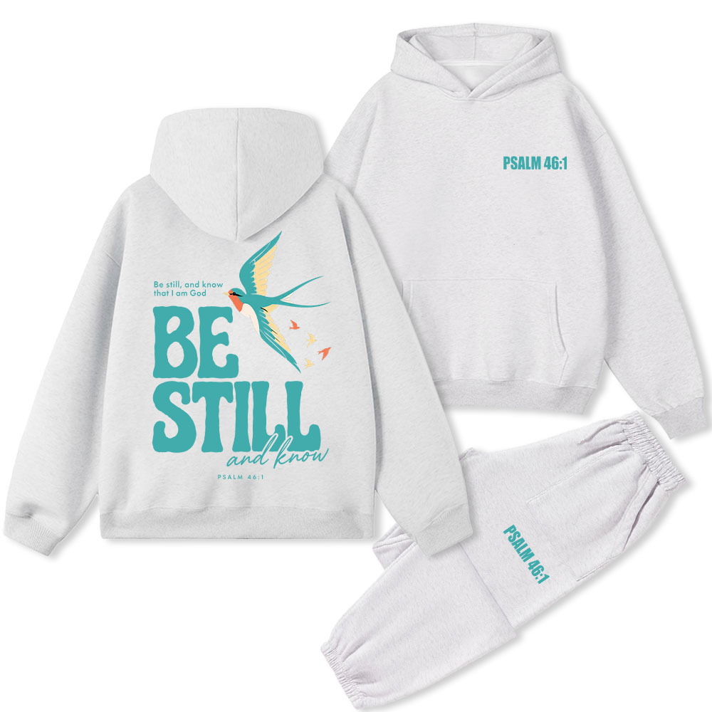Be Still And Know Christian Premium Fleece Hoodie Set