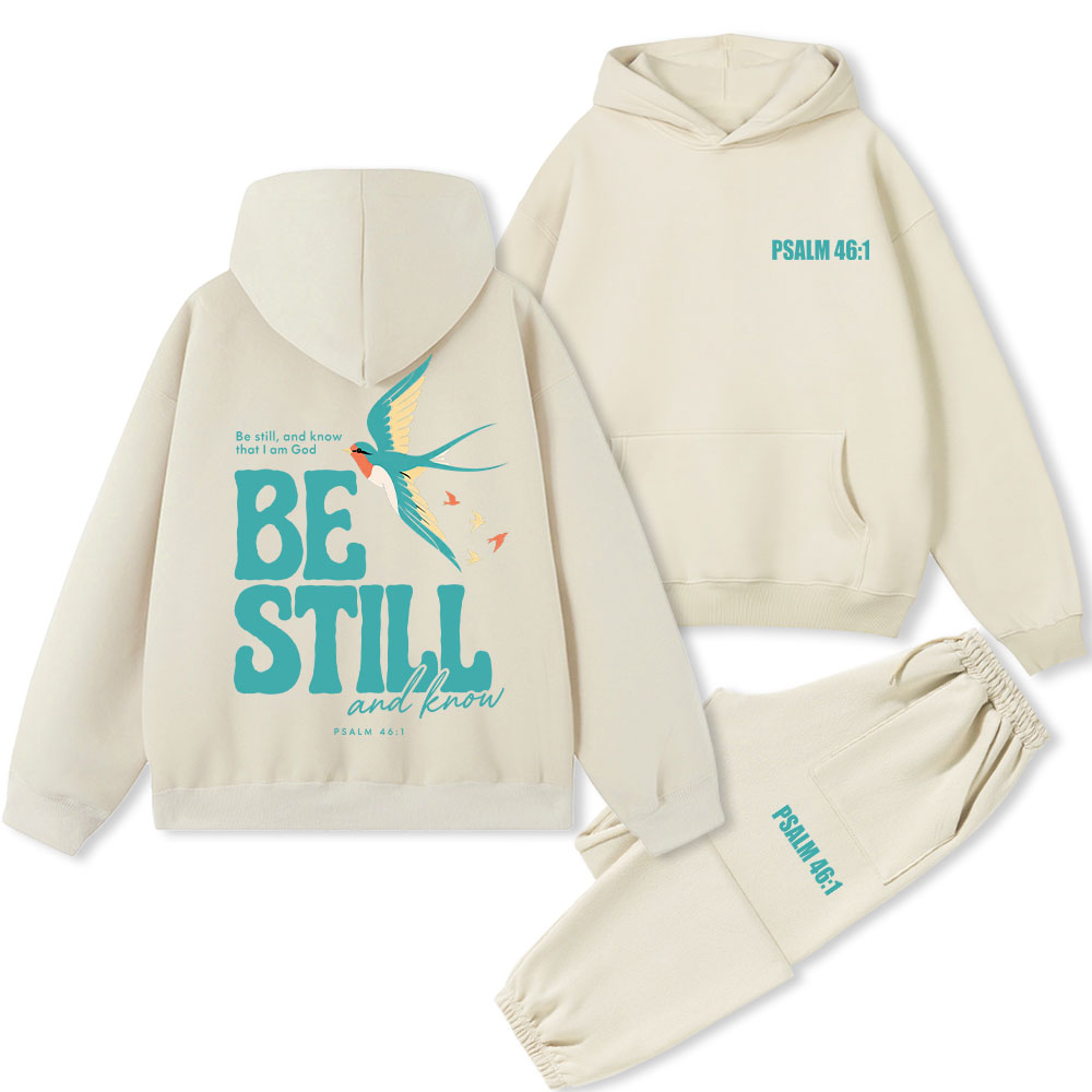 Be Still And Know Christian Premium Fleece Hoodie Set
