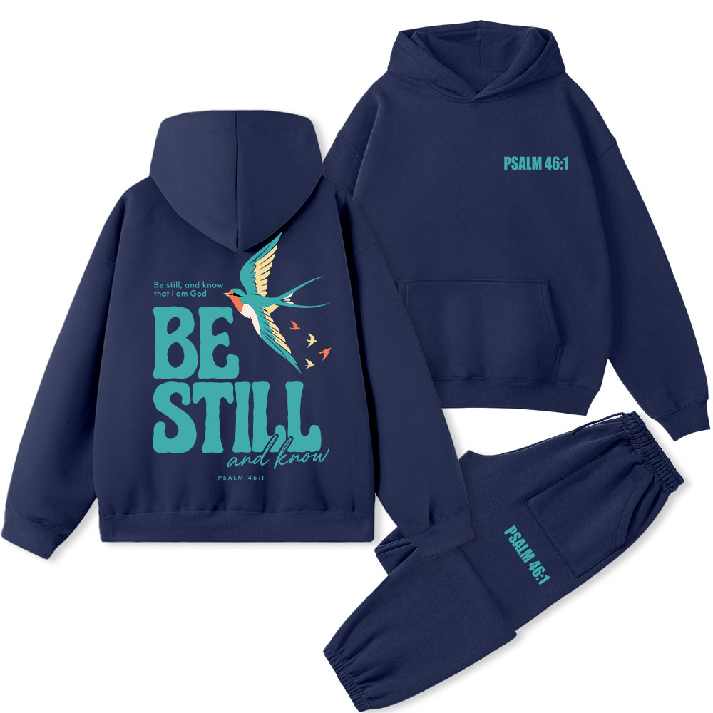 Be Still And Know Christian Premium Fleece Hoodie Set