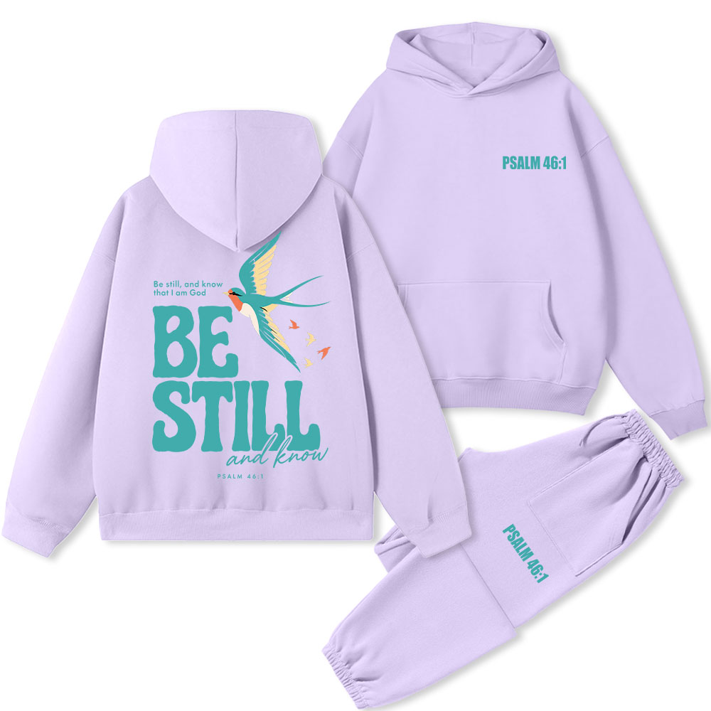Be Still And Know Christian Premium Fleece Hoodie Set