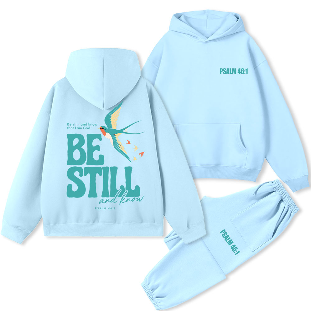 Be Still And Know Christian Premium Fleece Hoodie Set