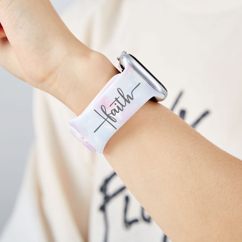 Be Still And Know Christian Tie Dye Watch Band