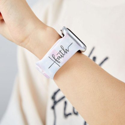 Be Still And Know Christian Tie Dye Watch Band