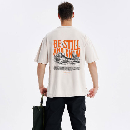 Be Still And Know Christian Washed T-Shirt