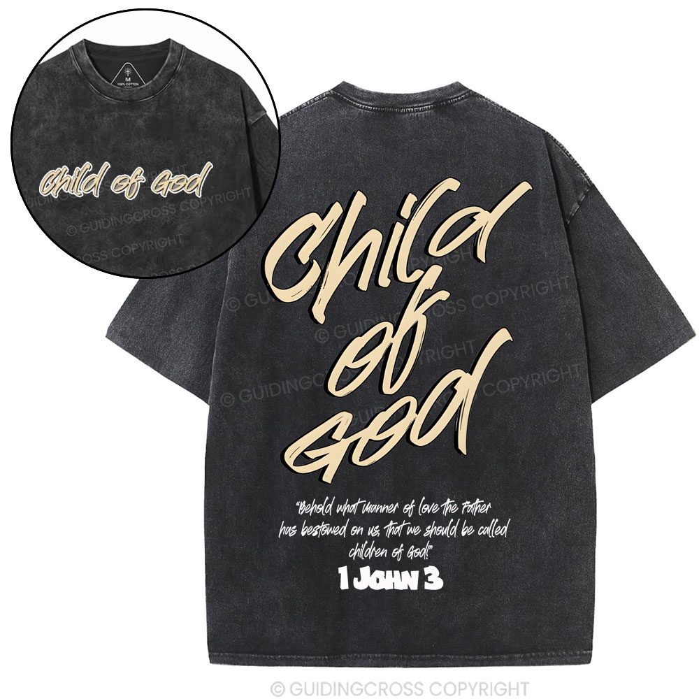 Child Of God Christian Washed T-Shirt