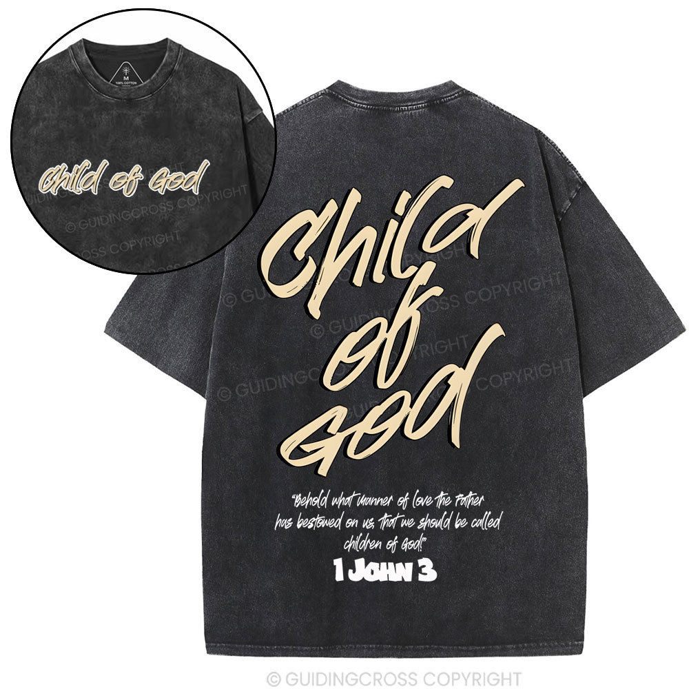 Child Of God Christian Washed T-Shirt
