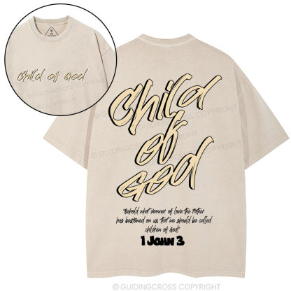 Child Of God Christian Washed T-Shirt