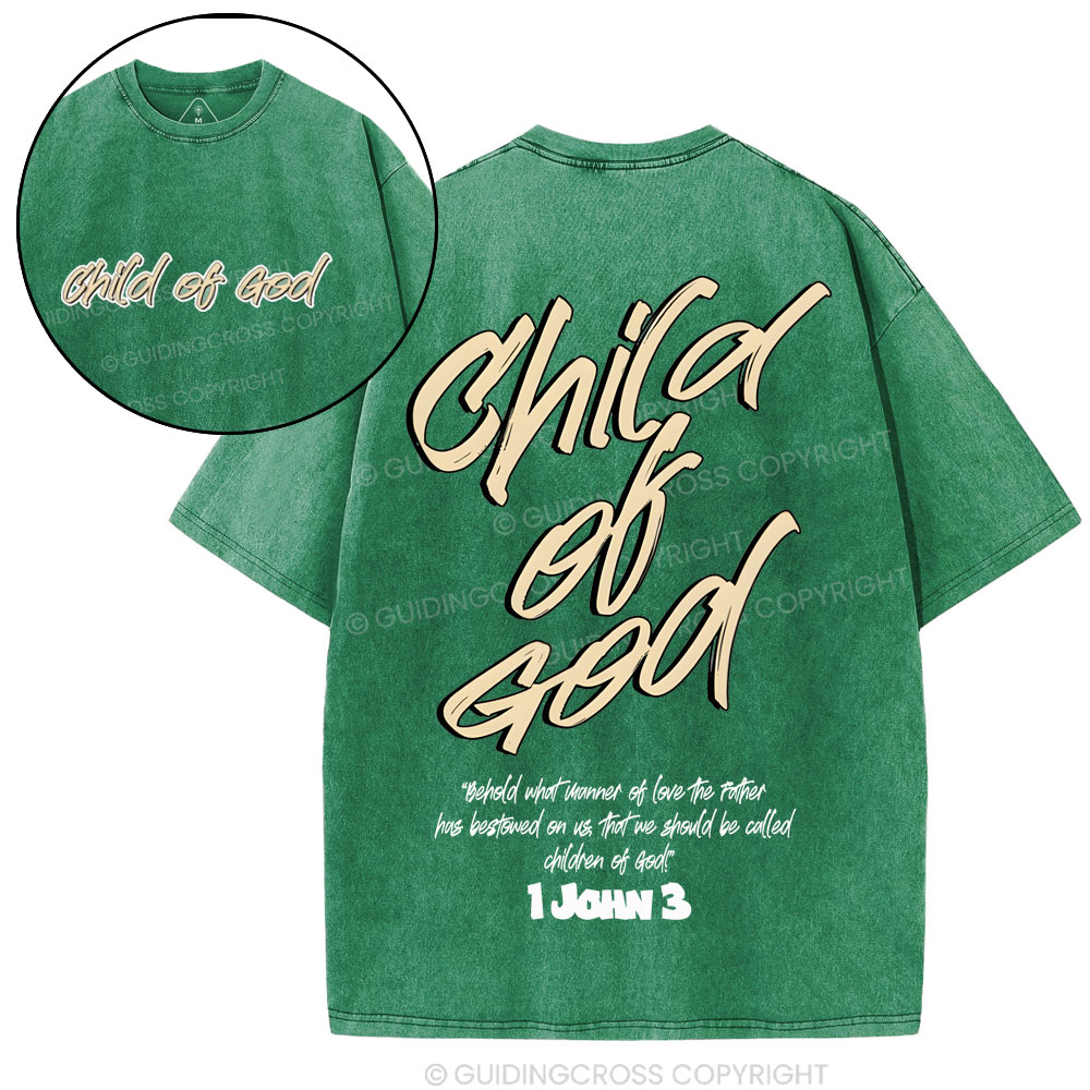 Child Of God Christian Washed T-Shirt