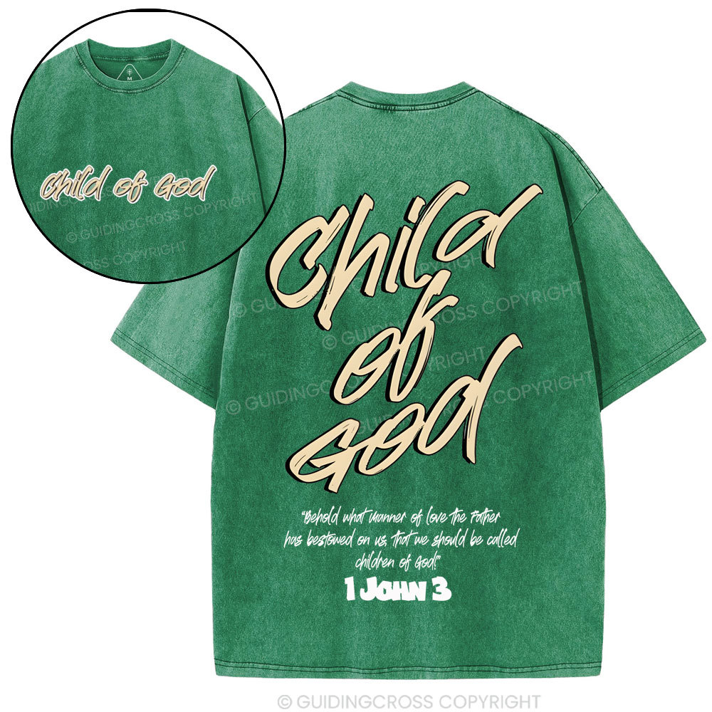 Child Of God Christian Washed T-Shirt