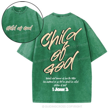 Child Of God Christian Washed T-Shirt