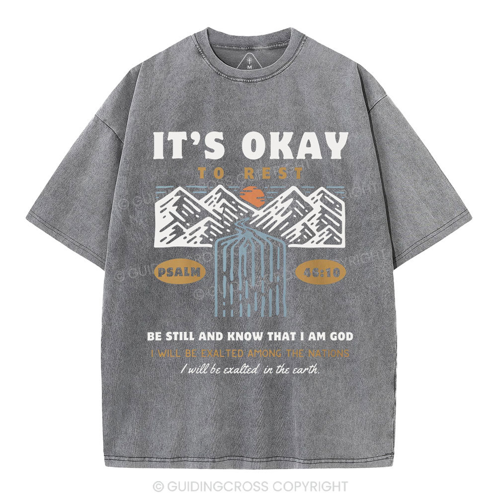 Be Still And Know Christian Washed T-Shirt