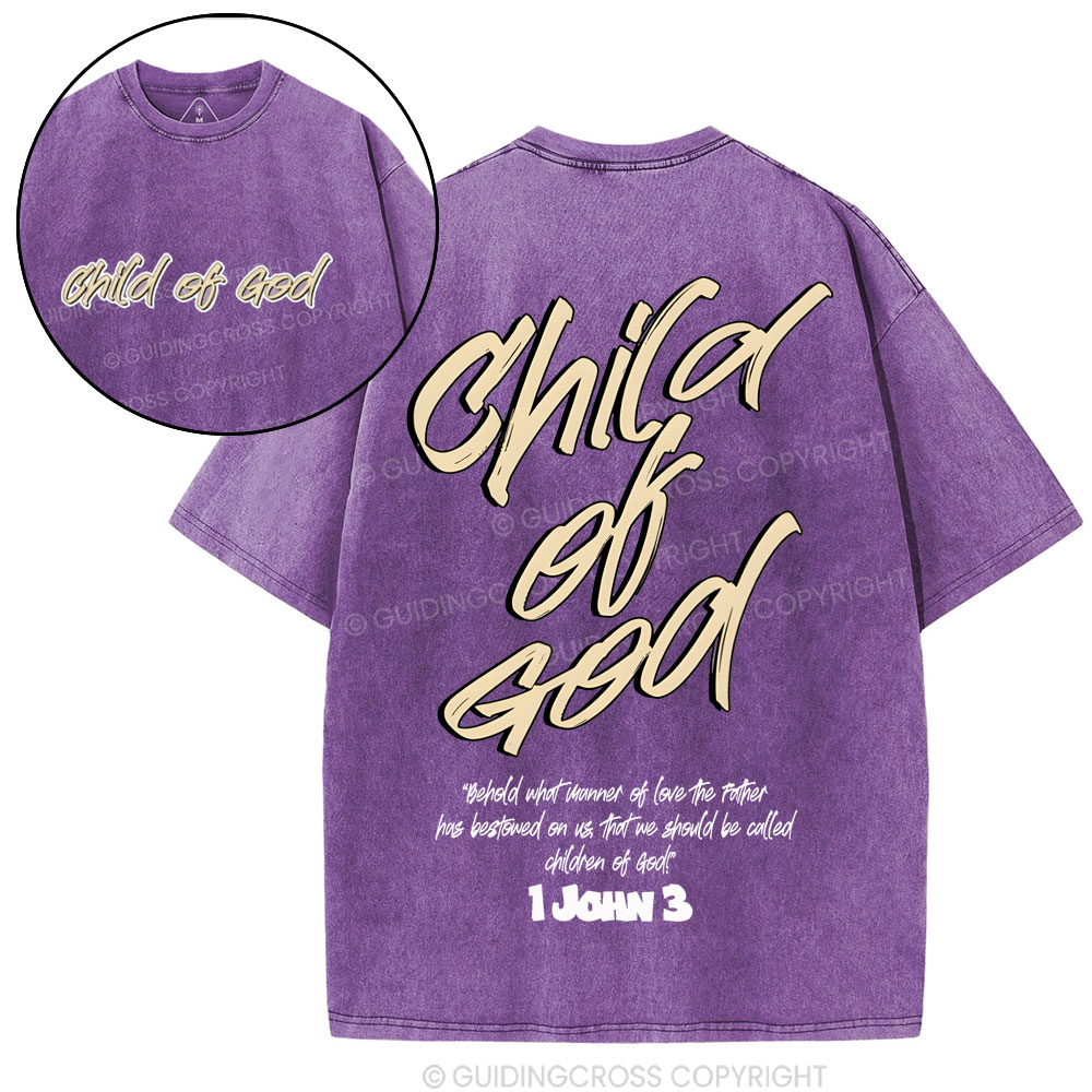 Child Of God Christian Washed T-Shirt