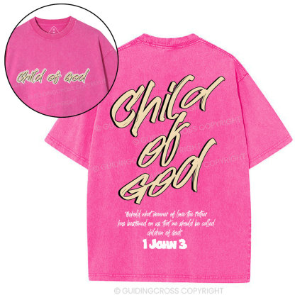 Child Of God Christian Washed T-Shirt