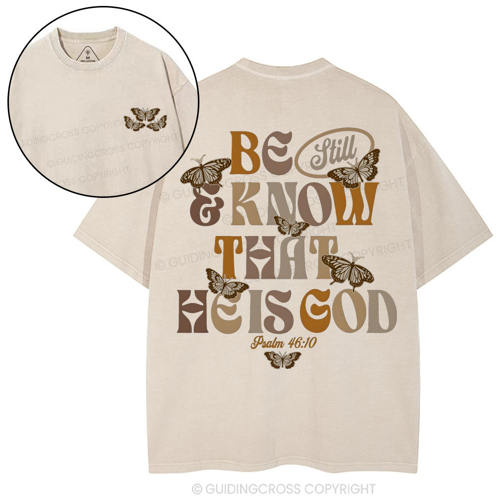 Double-sided sample washed T-Shirt Sale - GuidingCross