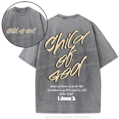 Child Of God Christian Washed T-Shirt