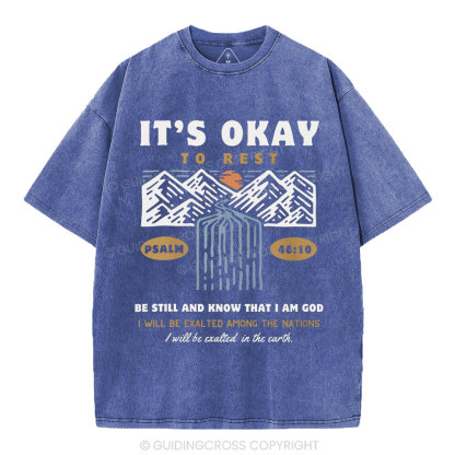Be Still And Know Christian Washed T-Shirt