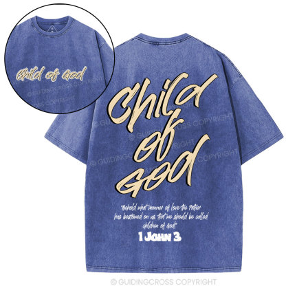 Child Of God Christian Washed T-Shirt