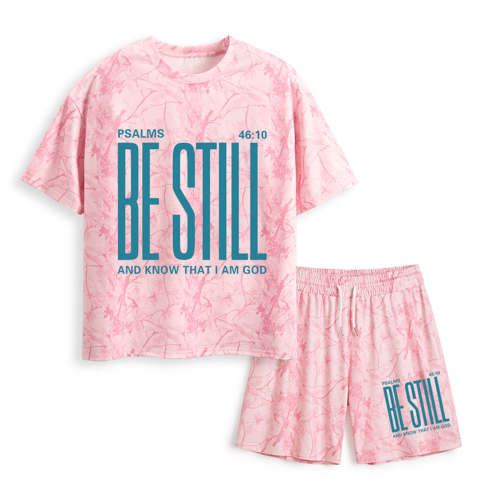Be Still Christian Camo T-Shirt & Shorts