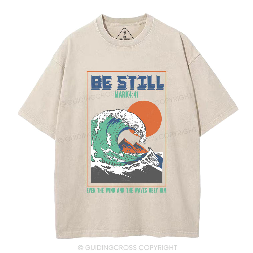 Be Still Christian Washed T-Shirt