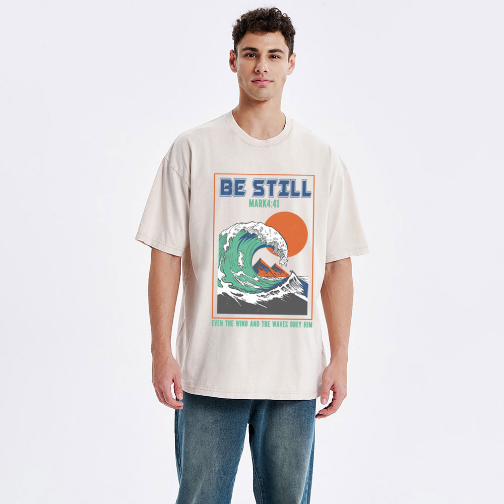 Be Still Christian Washed T-Shirt
