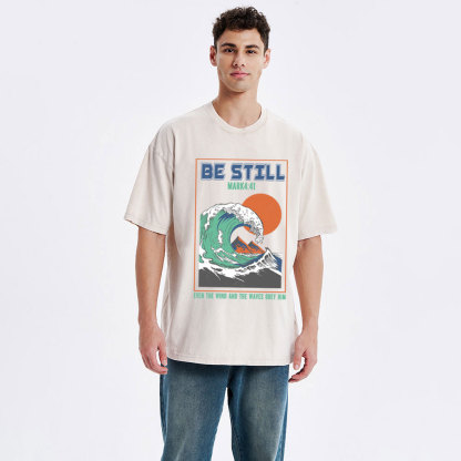 Be Still Christian Washed T-Shirt
