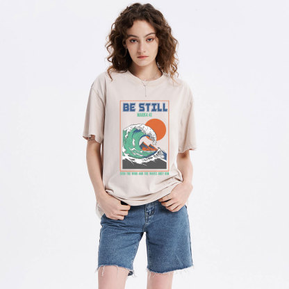 Be Still Christian Washed T-Shirt