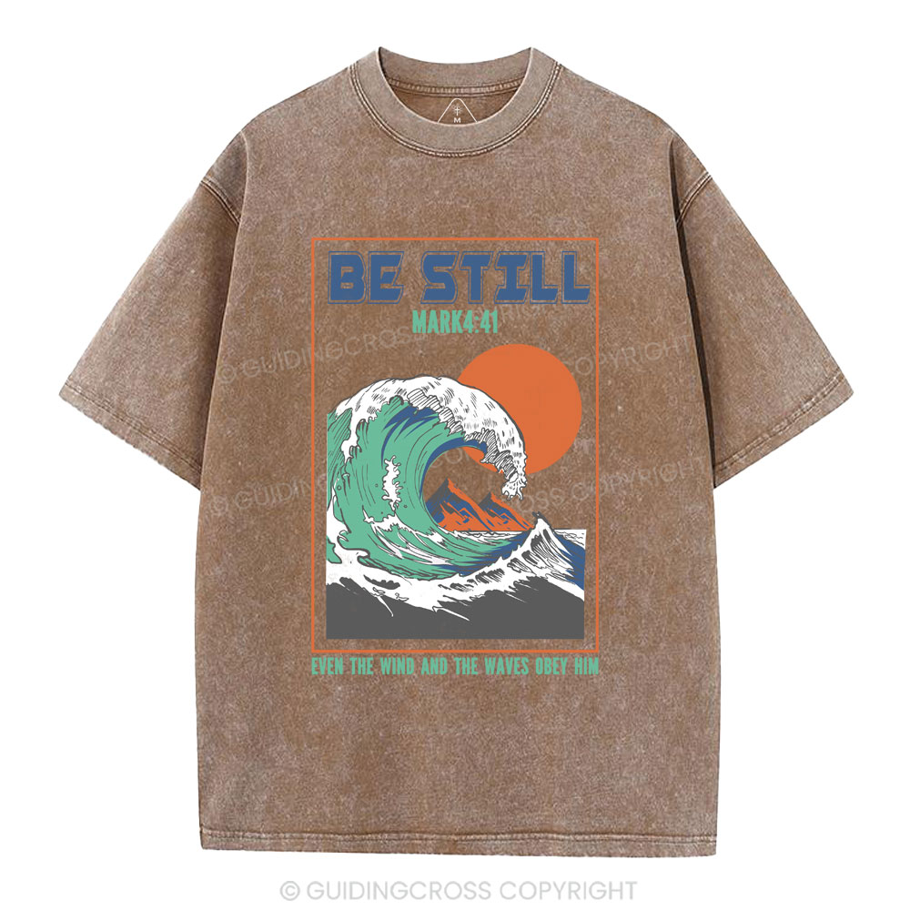 Be Still Christian Washed T-Shirt