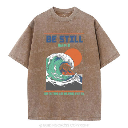 Be Still Christian Washed T-Shirt