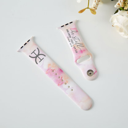 Be Still and Know that I Am God Tie Dye Christian Watch Band