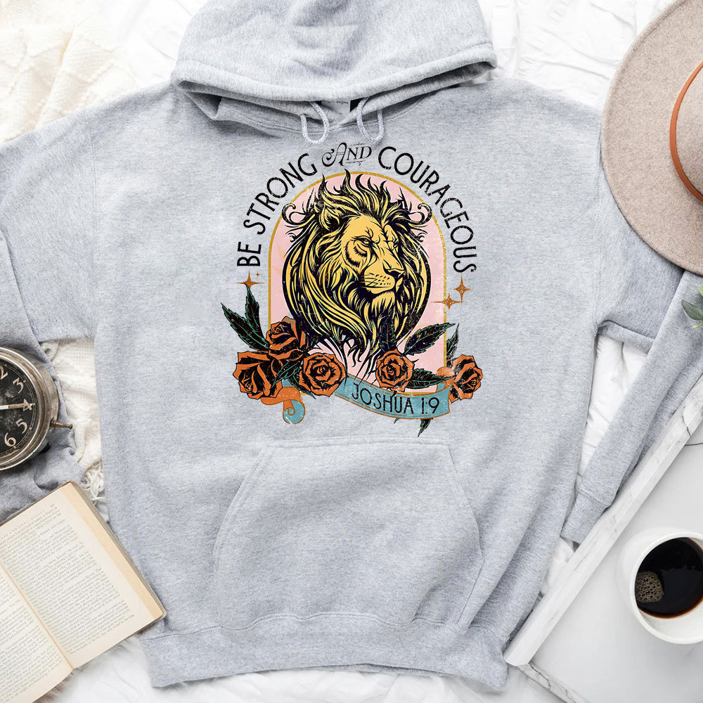 Be Strong And Courage Christian Hoodie