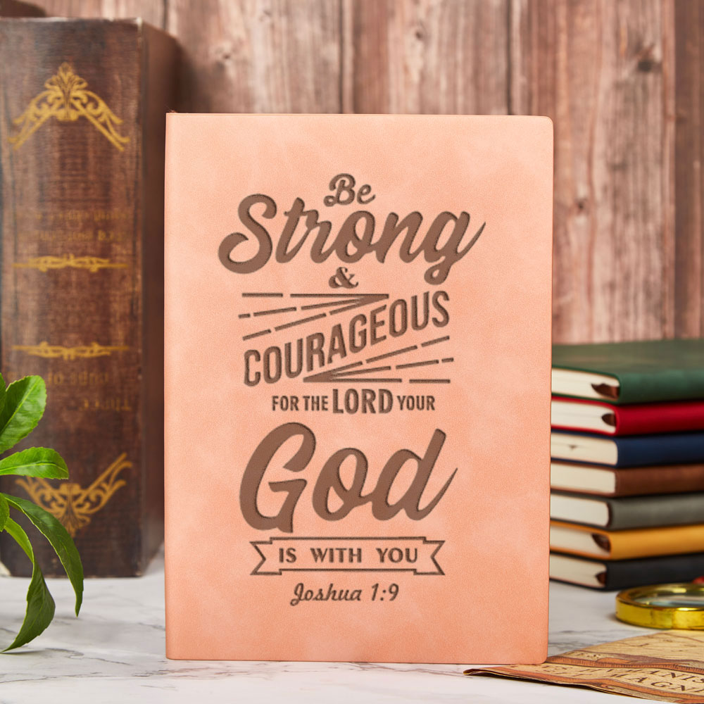 Be Strong And Courageous Christian Notebooks