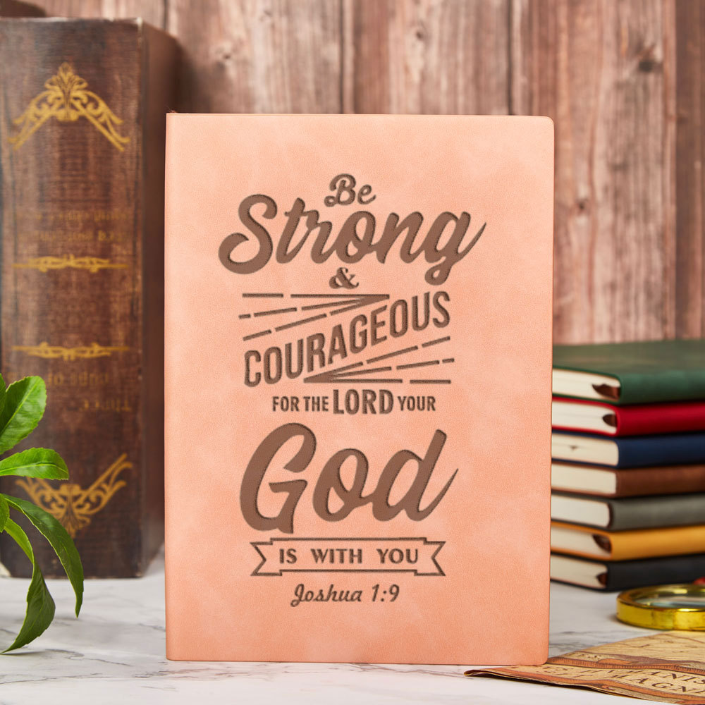 Be Strong And Courageous Christian Notebooks