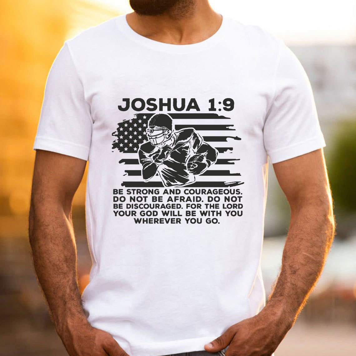 Be Strong And Courageous Christian T-Shirt