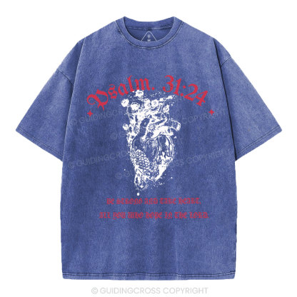 Be Strong And Tate Beart Christian Washed T-Shirt